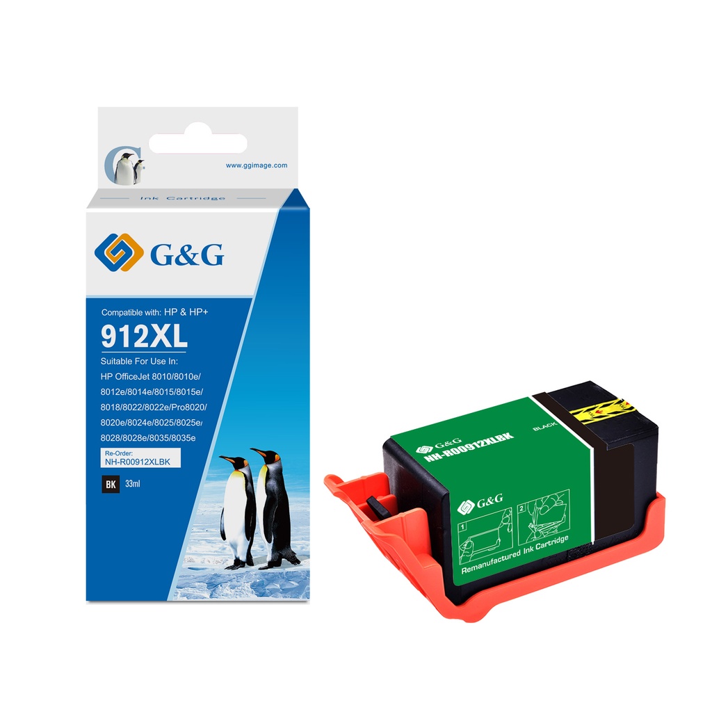 G&G Remanufactured HP 3YL84AE (912XL) Inkjet Cartridge B