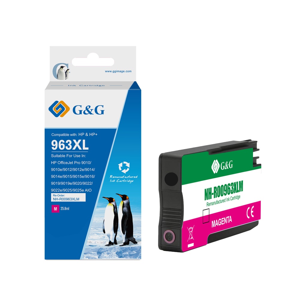 G&G Remanufactured HP 3JA28AE (963XL) Inkjet Cartridge M