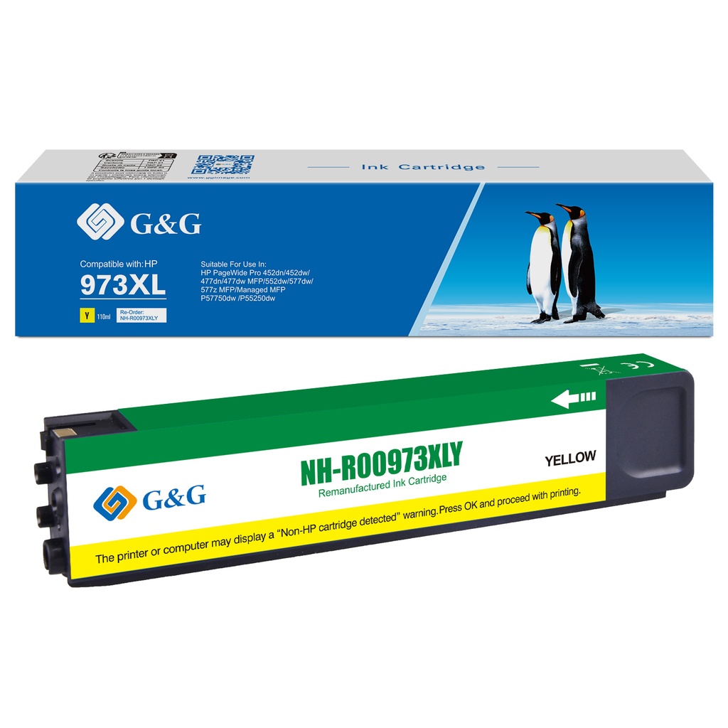 G&G Remanufactured HP 973XL/F6T83AE Inkjet Cartridge Yellow