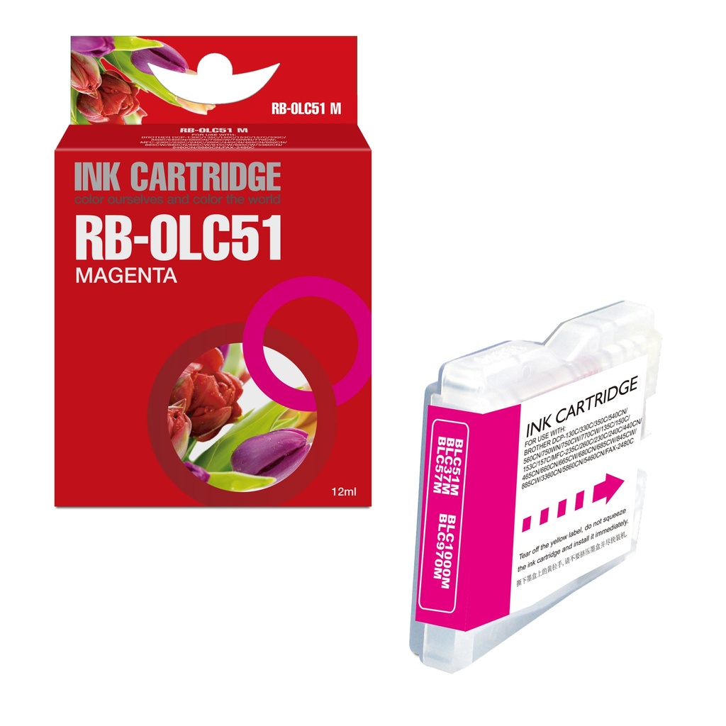 Red Box Compatible Brother LC51M/LC1000M/LC970/37M Ink M