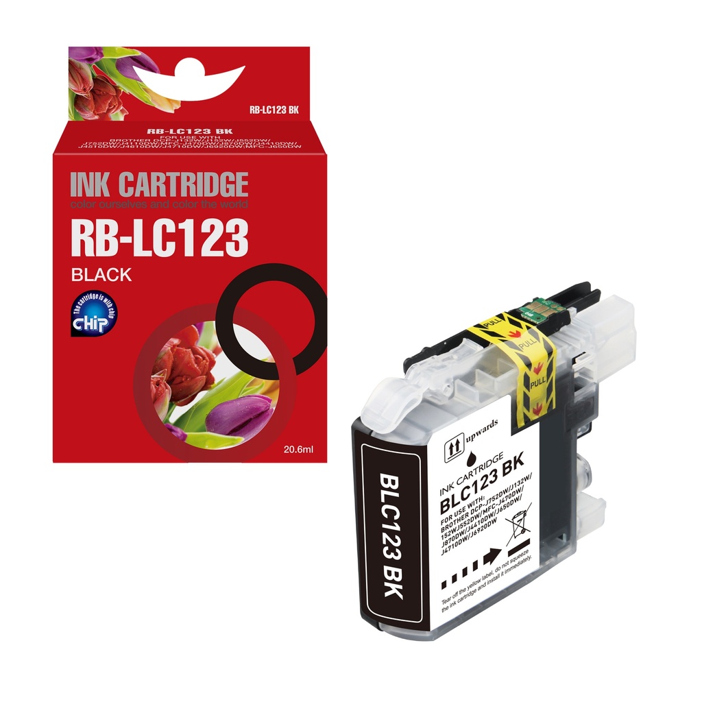 Red Box Compatible Brother LC123BK  Ink B