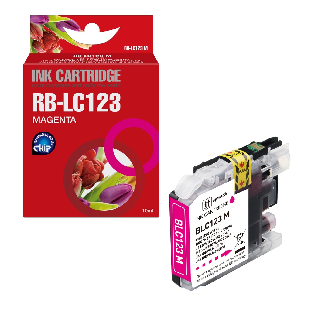 Red Box Compatible Brother LC123M Ink M