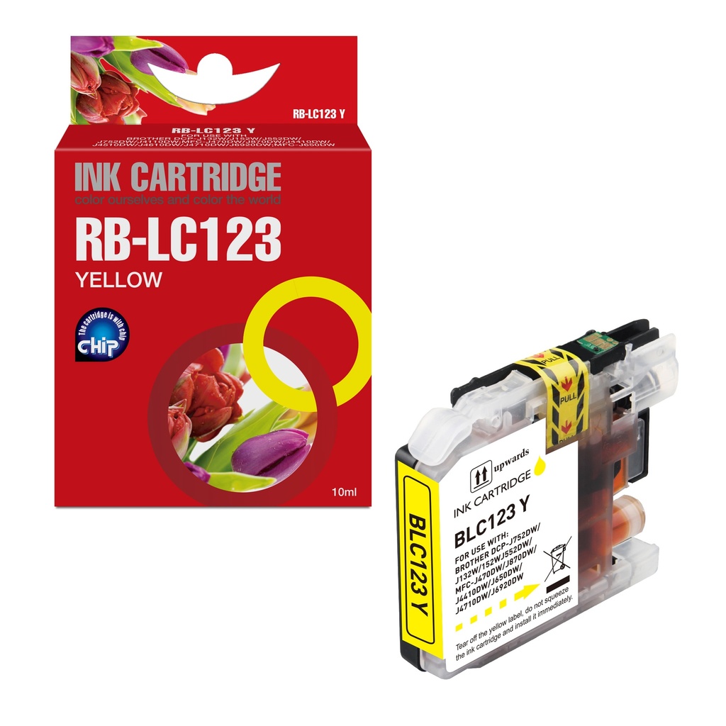 Red Box Compatible Brother LC123Y Ink Y