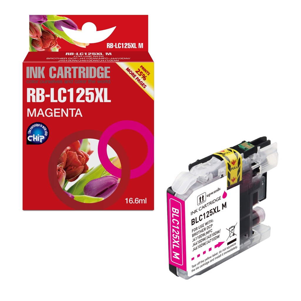 Red Box Compatible Brother LC125XLM Ink M