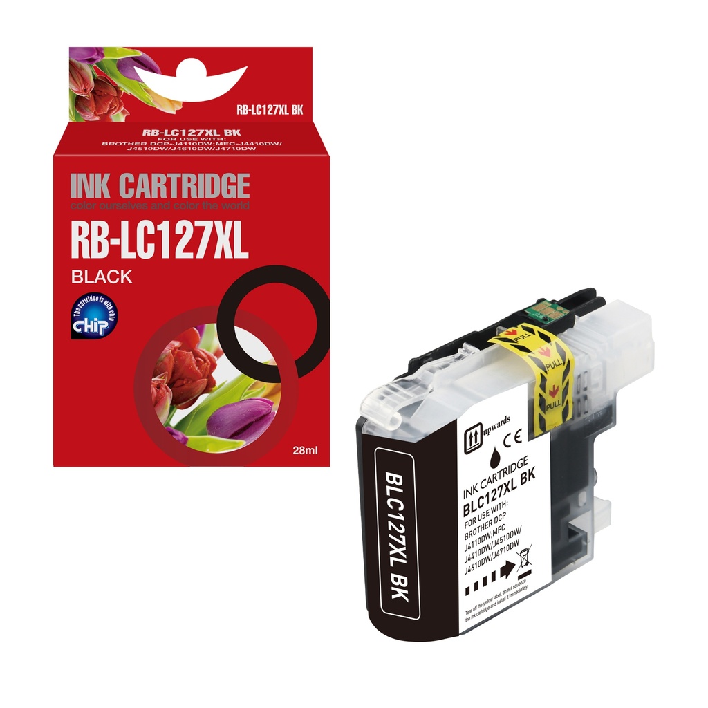 Red Box Compatible Brother LC127XLBK Ink B