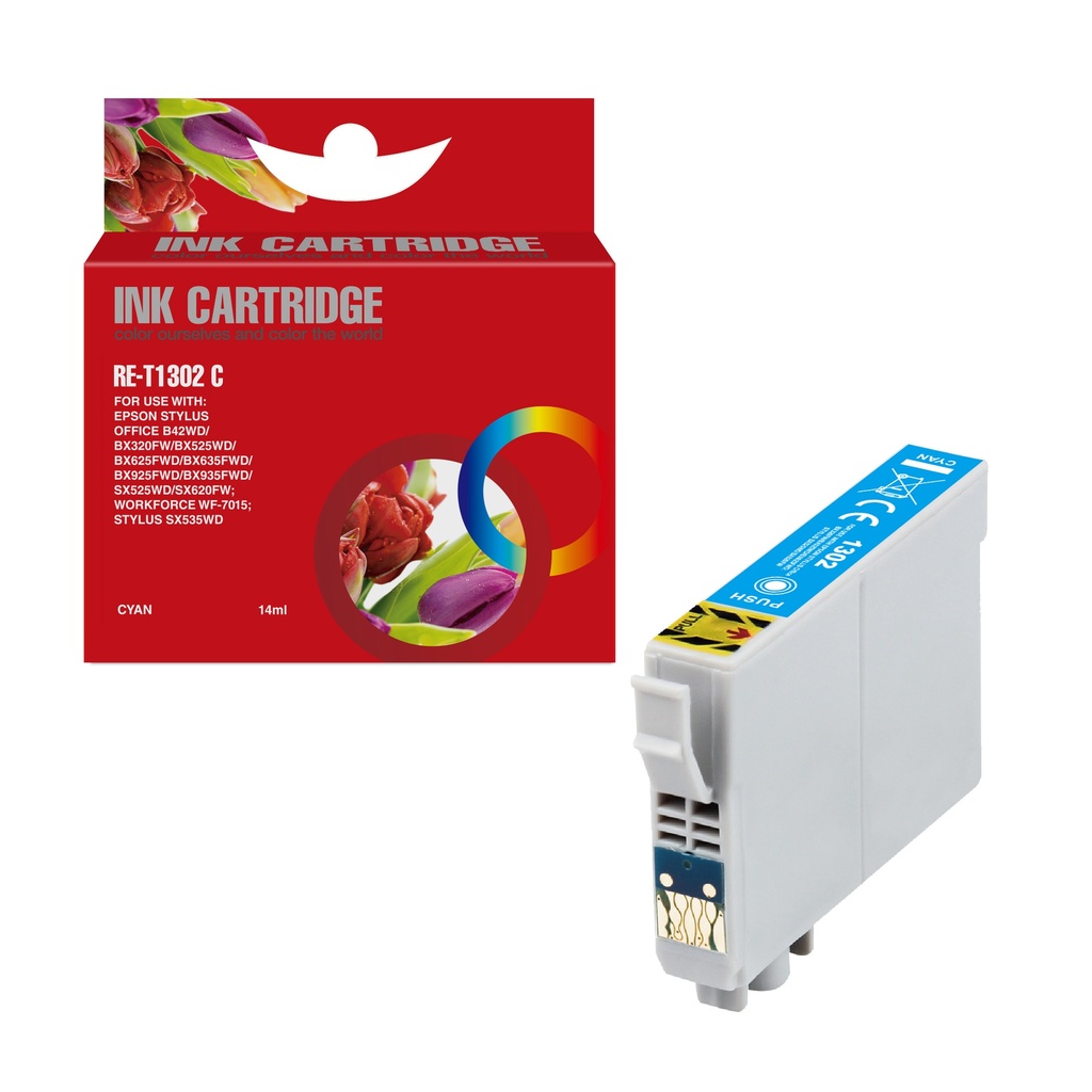 Red Box Compatible Epson T1302 Ink C