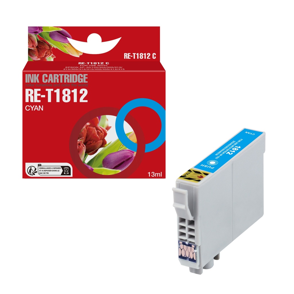 Red Box Compatible Epson C13T18124011 Ink C