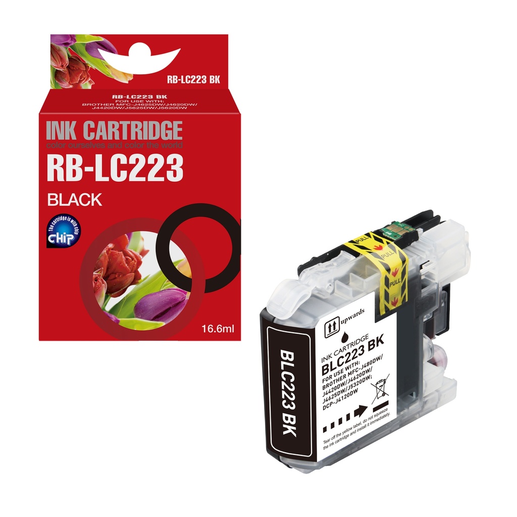 Red Box Compatible Brother LC223BK Ink B