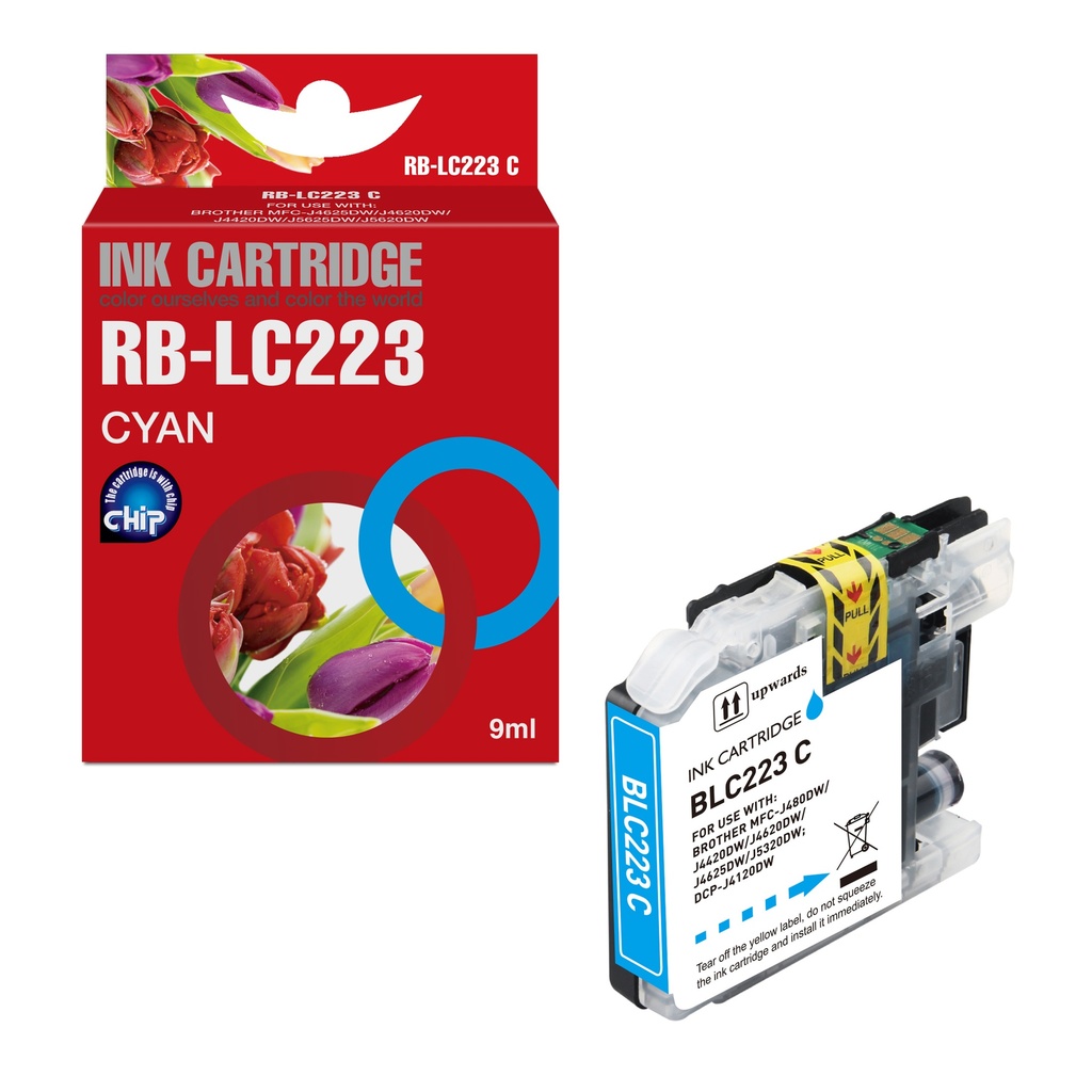Red Box Compatible Brother LC223C Ink C