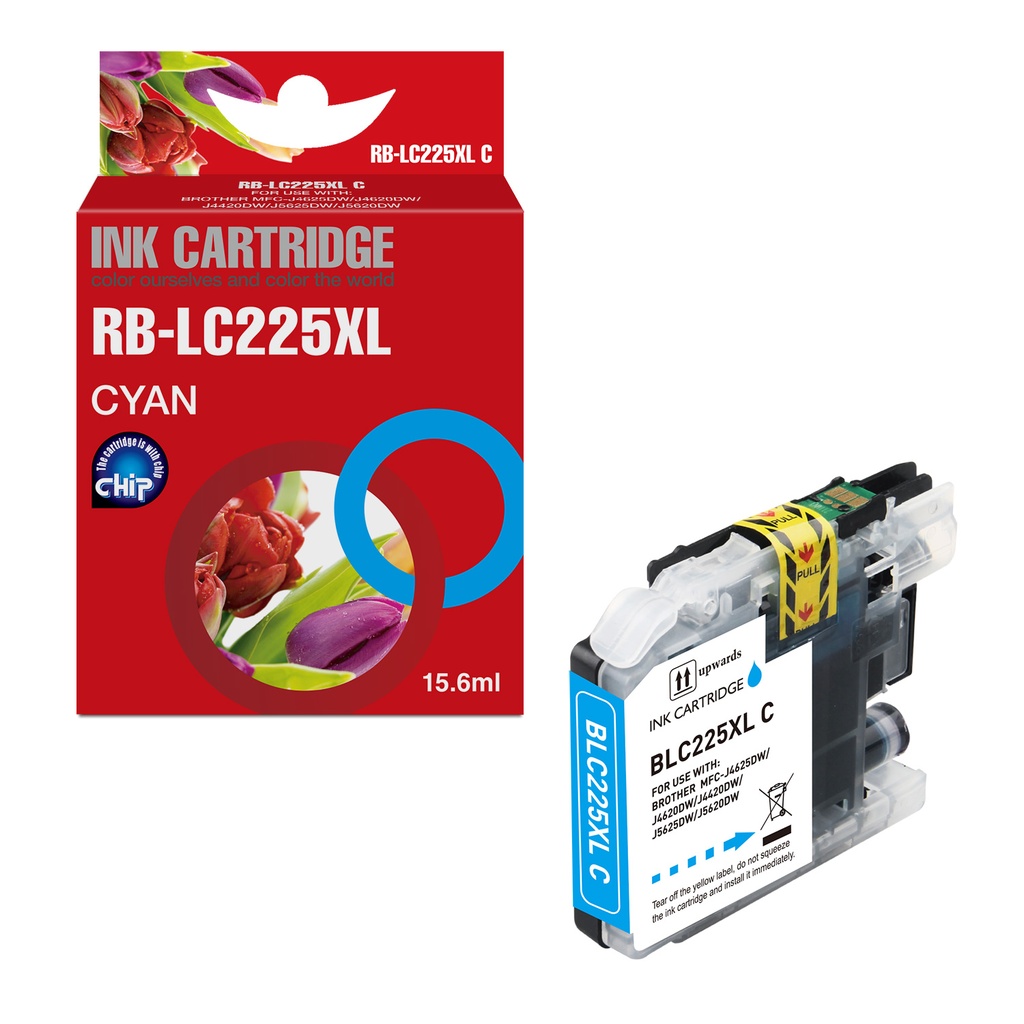 Red Box Compatible Brother LC225XLC Ink C