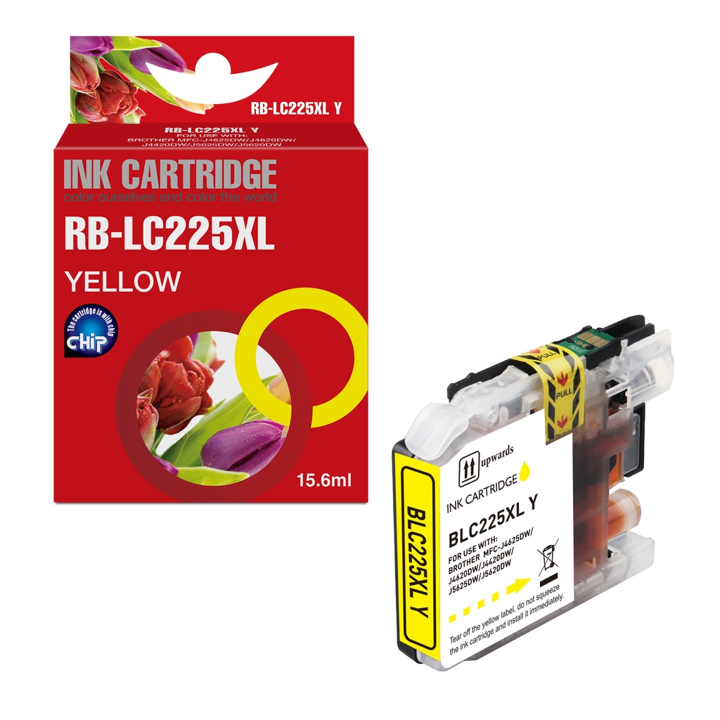 Red Box Compatible Brother LC225XLY Ink Y