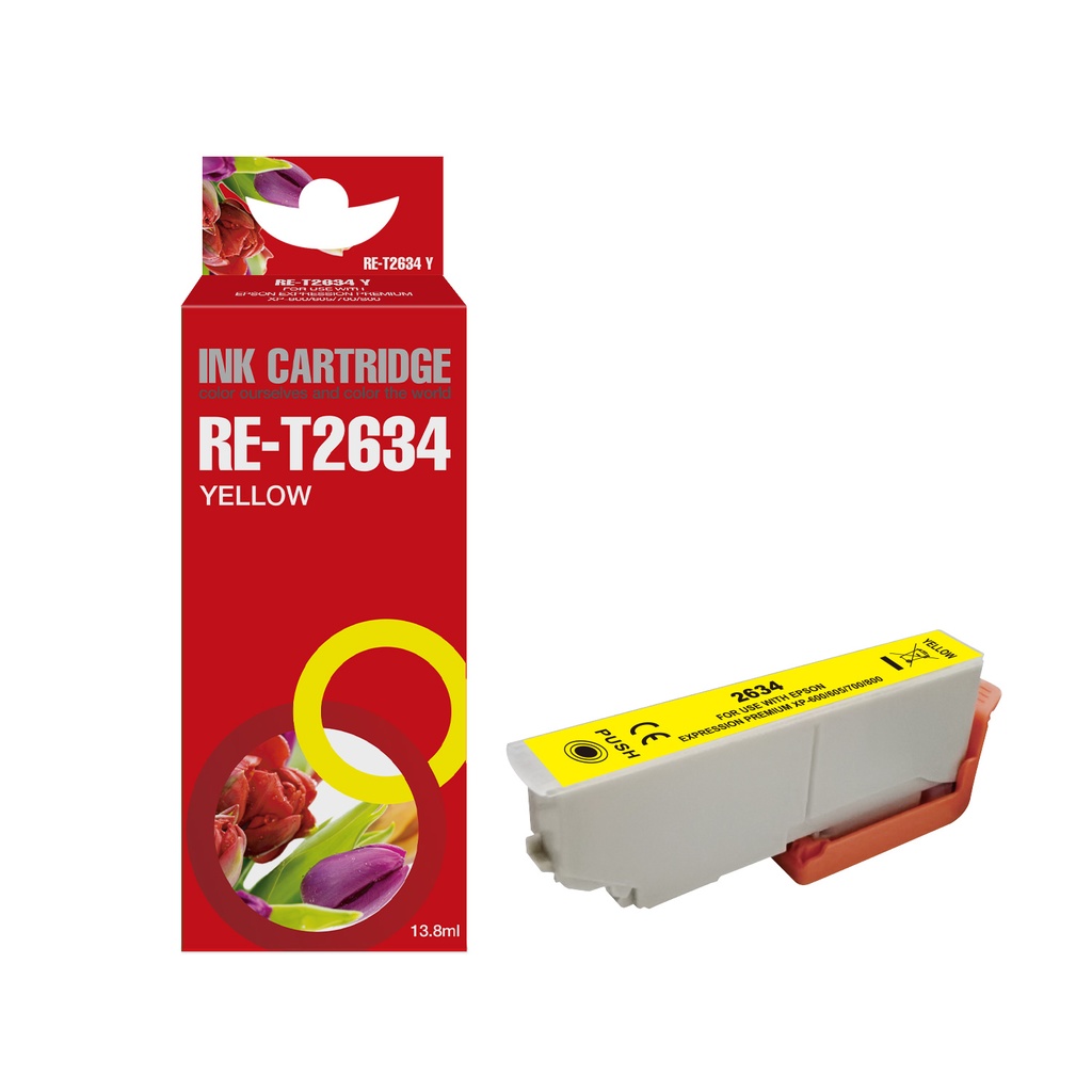 Red Box Compatible Epson C13T26344010 Ink Y