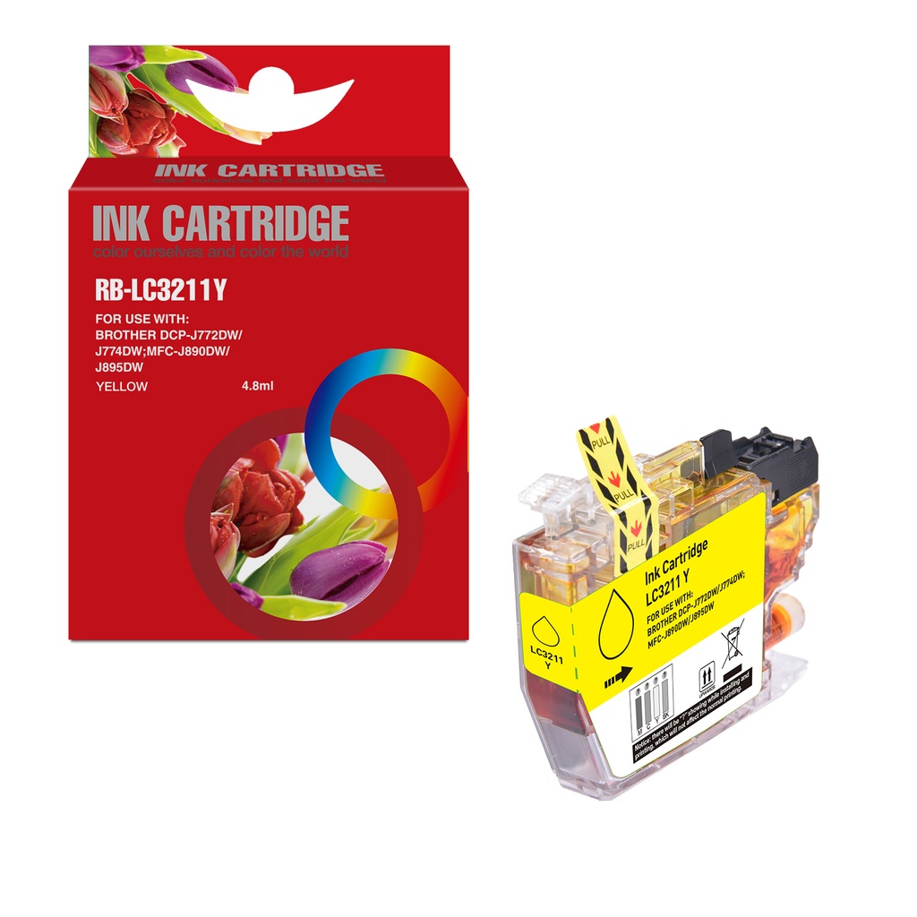 Red Box Compatible Brother LC3211Y Ink Y