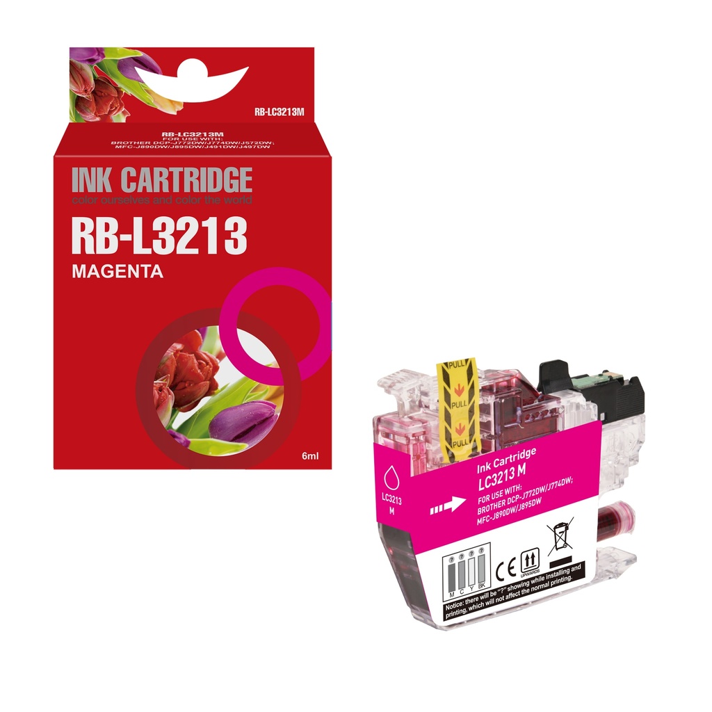 Red Box Compatible Brother LC3213M Ink M