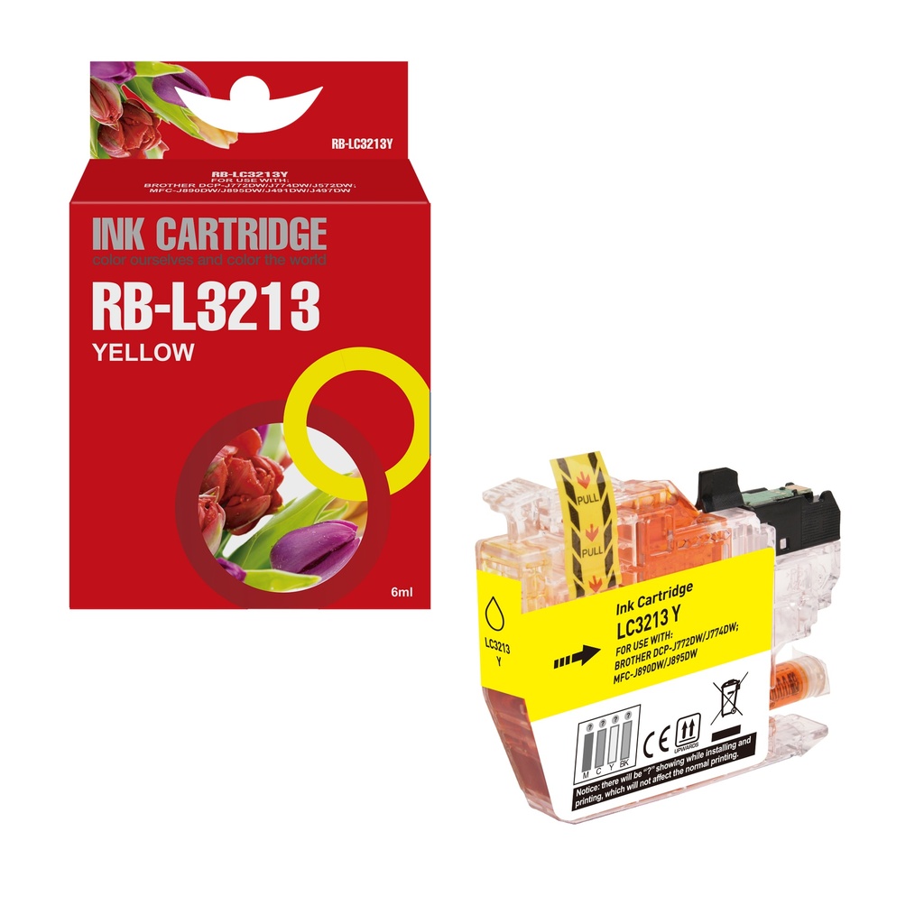Red Box Compatible Brother LC3213Y Ink Y
