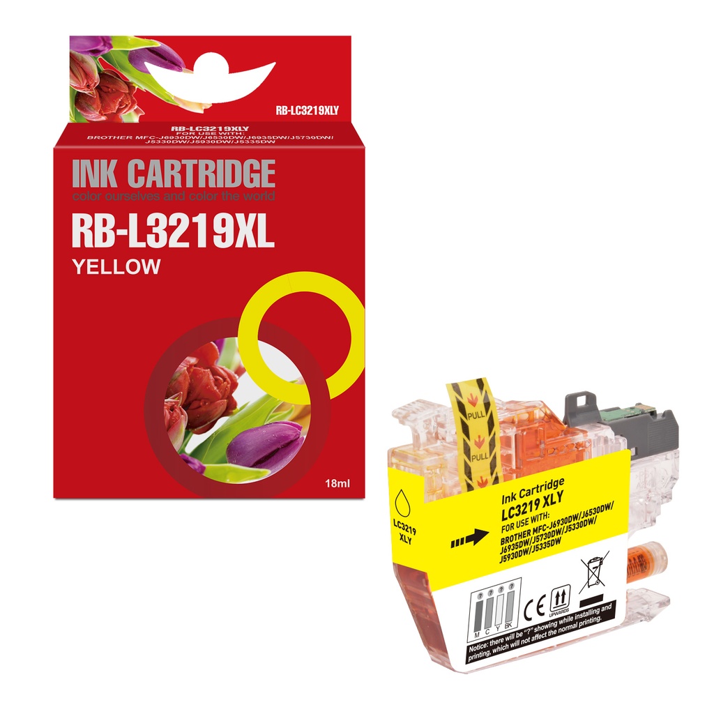 Red Box Compatible Brother LC3219XLY Ink Y