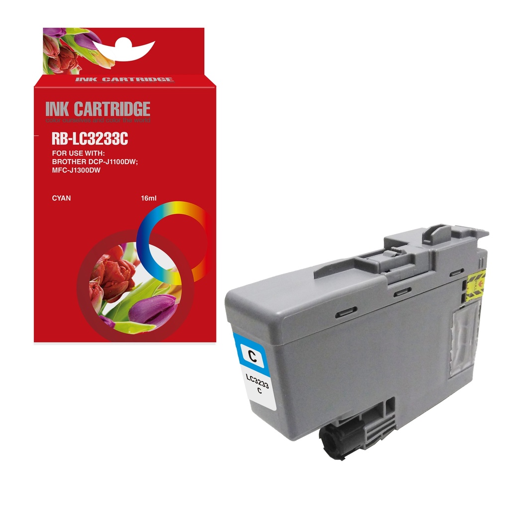Red Box Compatible Brother LC3233C Ink C
