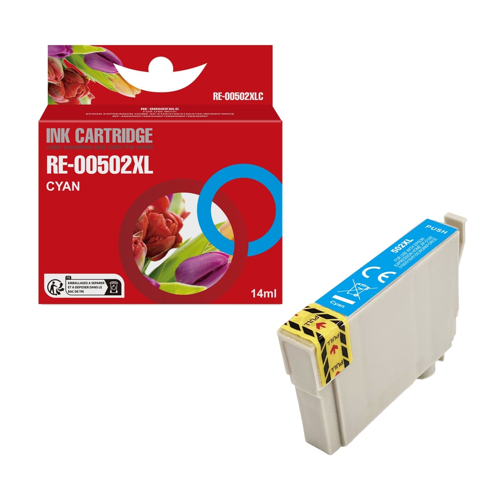 Red Box Compatible Epson 502XL Cyan (C13T02W24010) Ink XLC