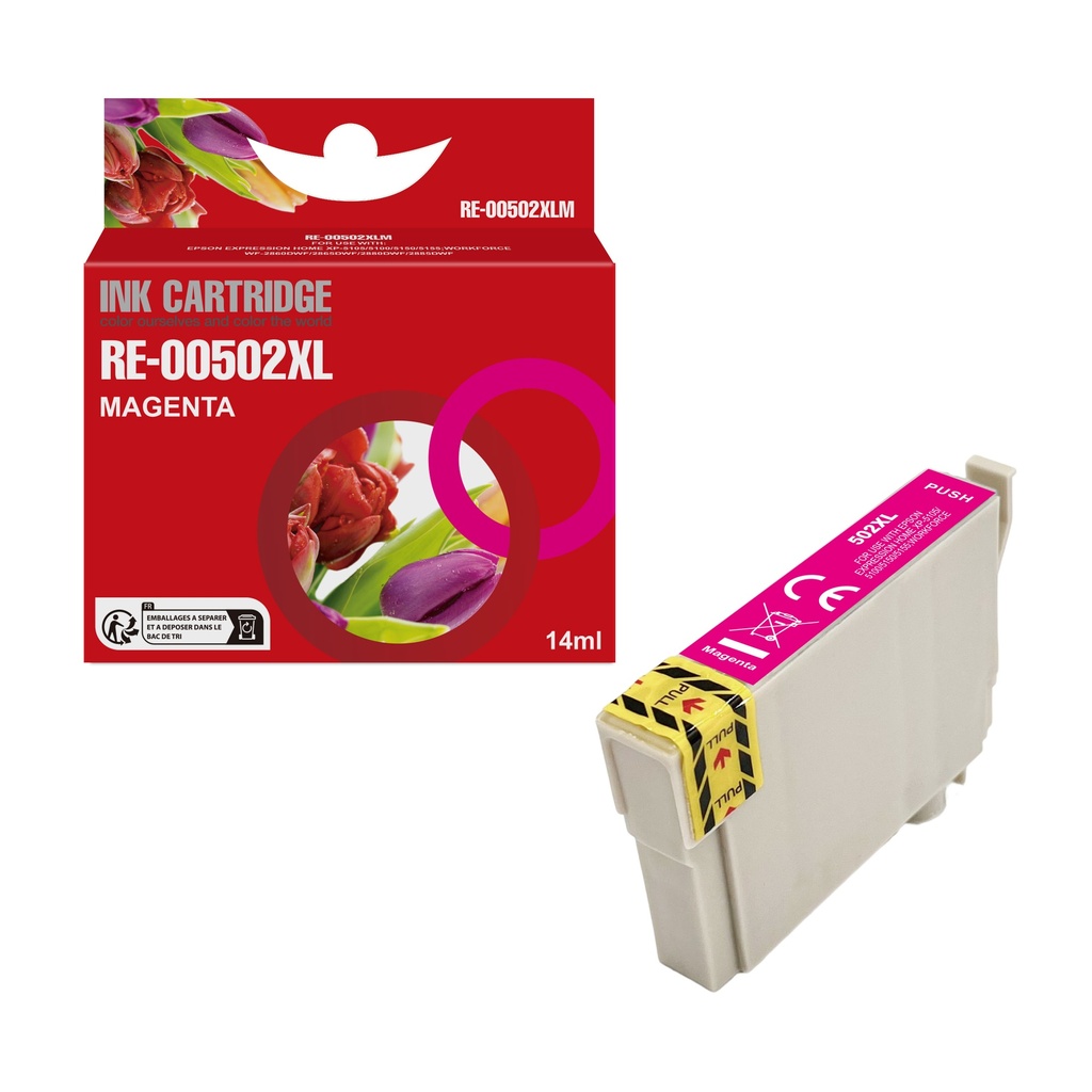 Red Box Compatible Epson 502XL Magenta(C13T02W34010) Ink XLM