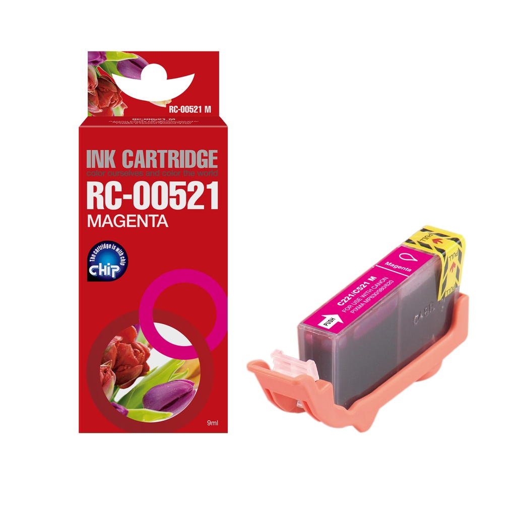 Red Box Compatible Canon CLI-521M(with chip) Ink M