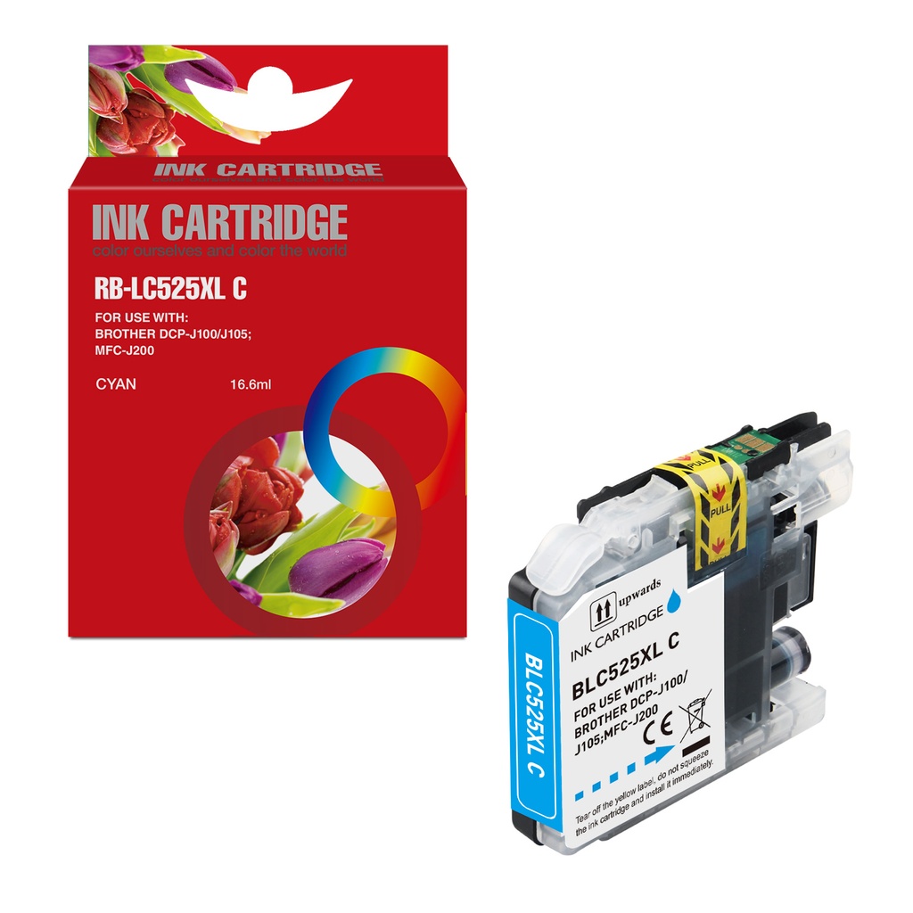Red Box Compatible Brother LC525XLC Ink C