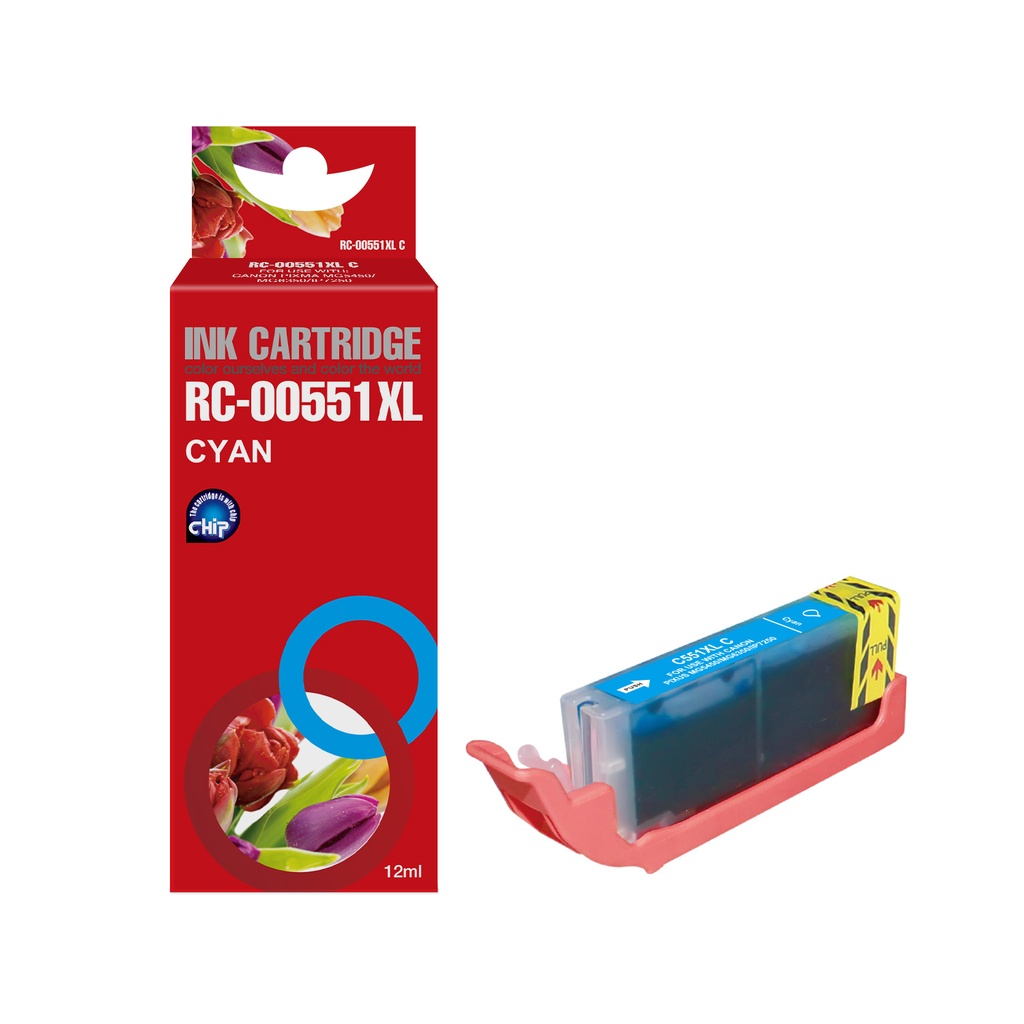 Red Box Compatible Canon CLI-551C XL Ink C
