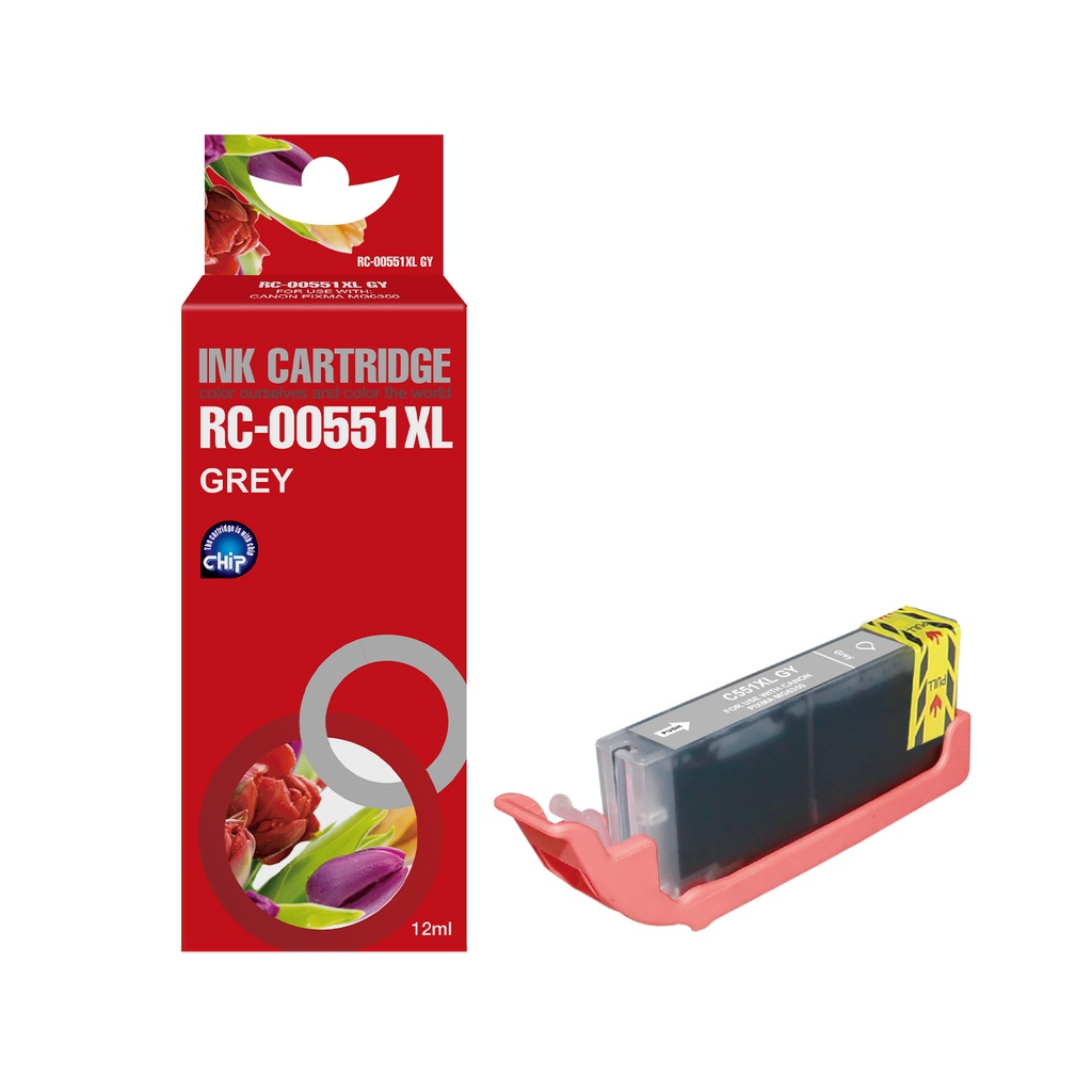 Red Box Compatible Canon CLI-551GY XL Ink GY