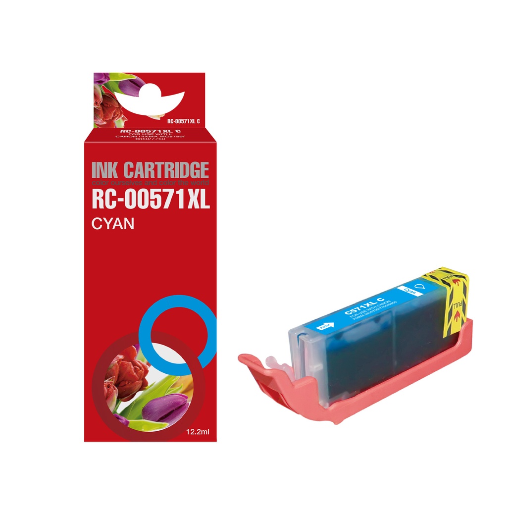 Red Box Compatible Canon CLI-571XLC Ink C