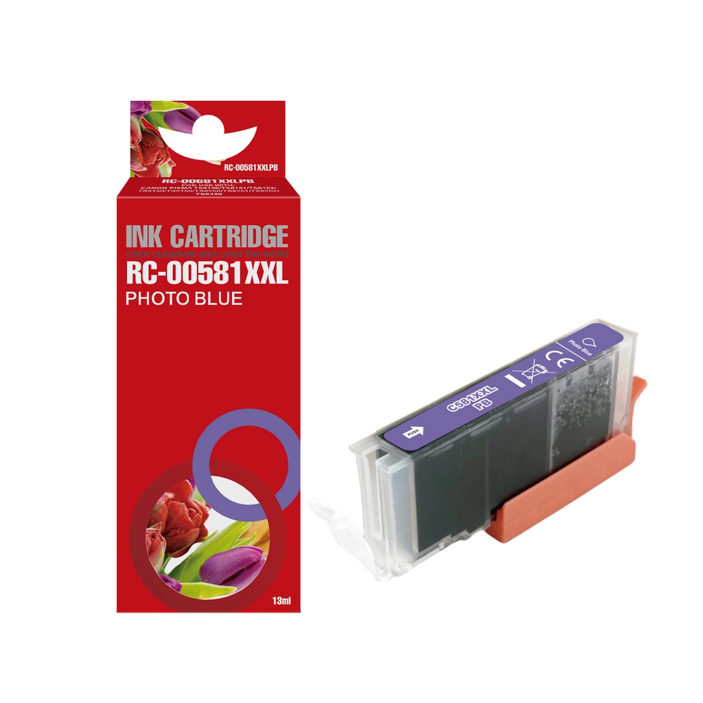 Red Box Compatible Canon CLI-581XXLPB Ink Blue