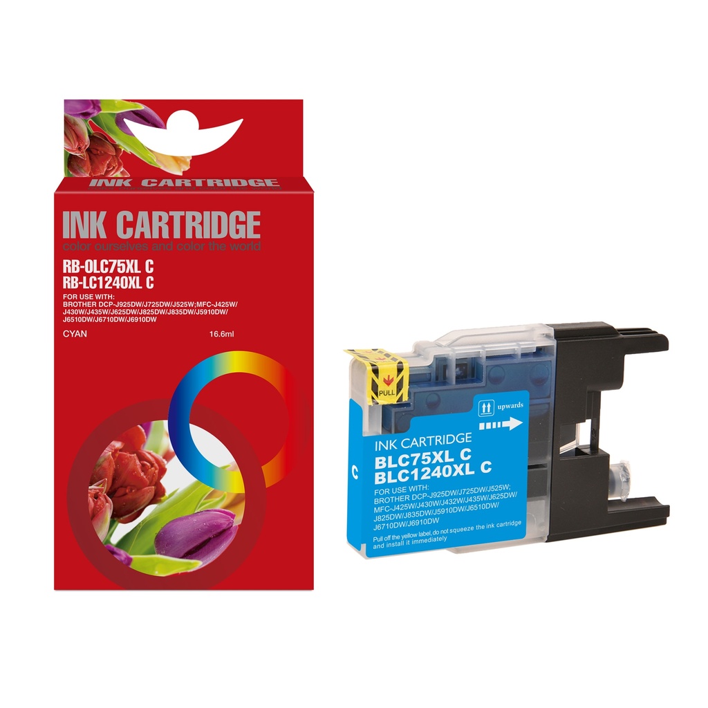 Red Box Compatible Brother LC1240C Ink C