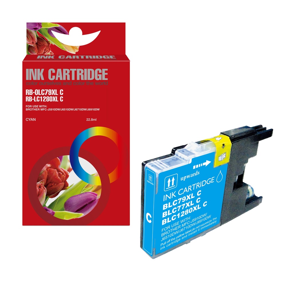 Red Box Compatible Brother LC1280C Ink C