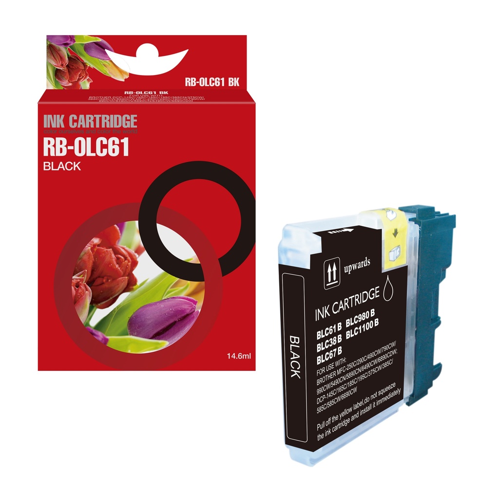 Red Box Compatible Brother LC1100BK/LC1100HBK/LC980BK Ink B
