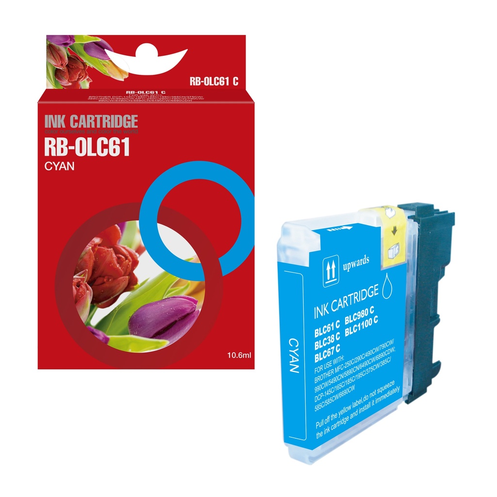 Red Box Compatible Brother LC1100C/LC1100HC/LC980C Ink C