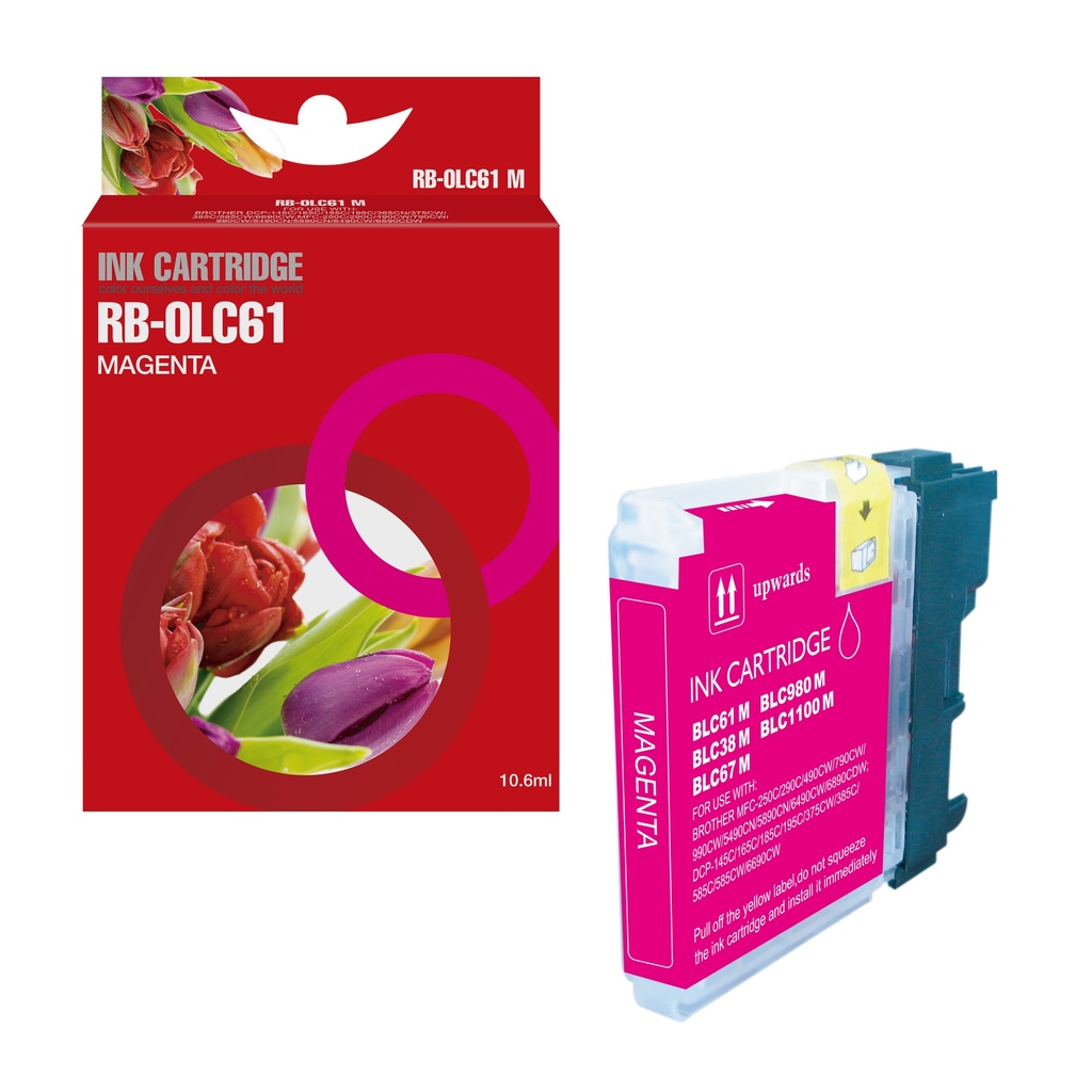 Red Box Compatible Brother LC1100M/LC1100HM/LC980M Ink M