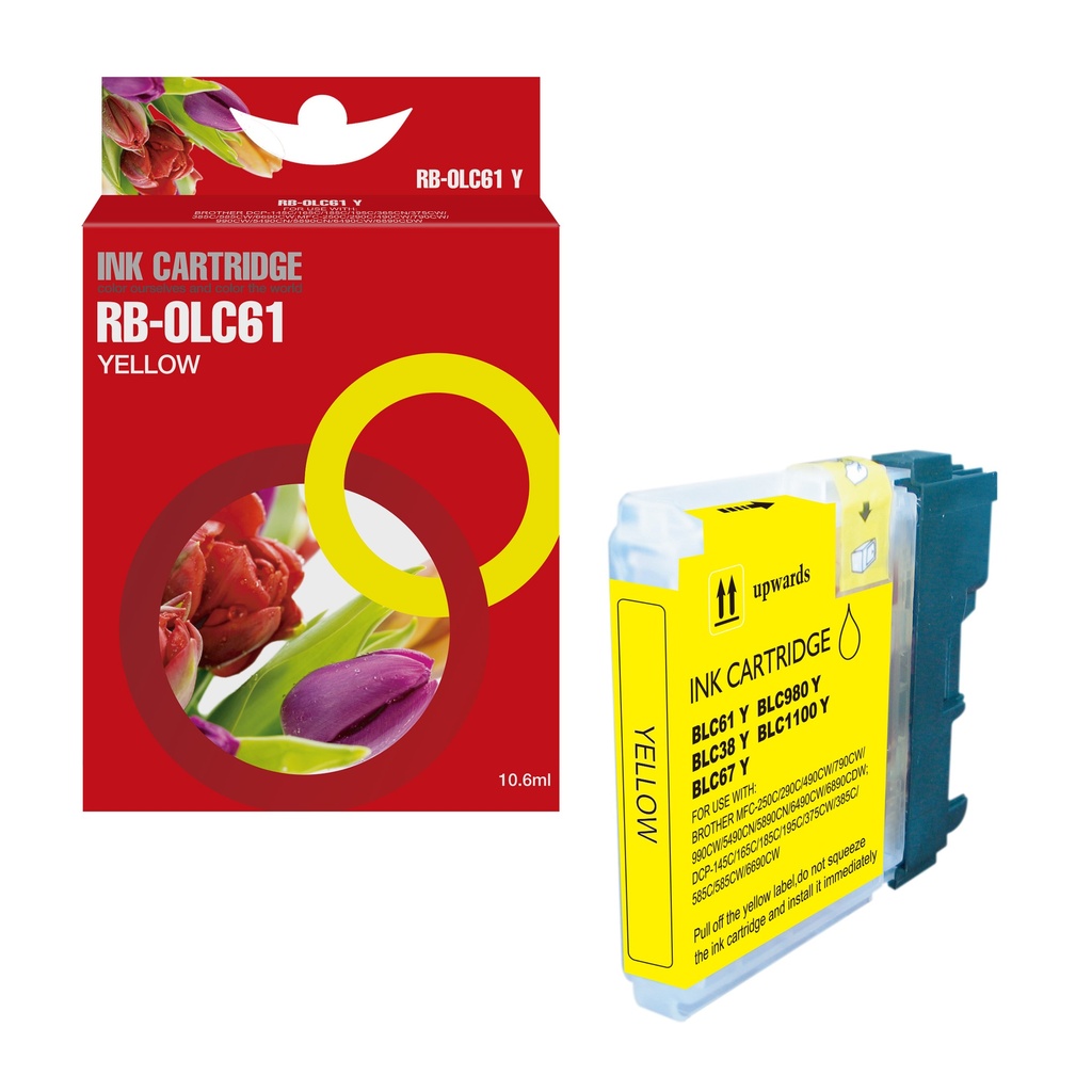 Red Box Compatible Brother LC1100Y/LC1100HY/LC980Y Ink Y