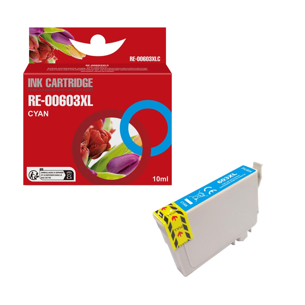 Red Box Compatible Epson T603XL Cyan(C13T03A24010) Ink C
