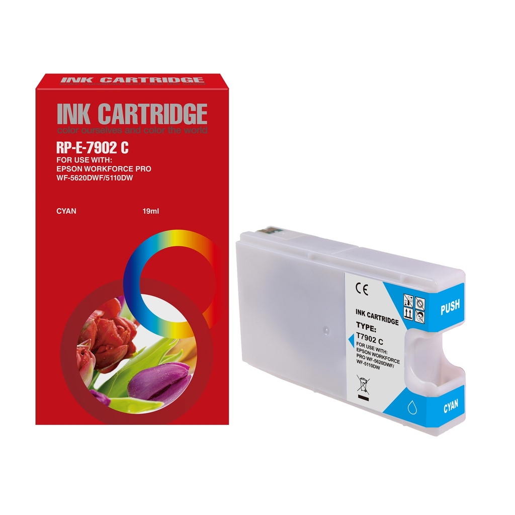 Red Box Compatible Epson T7902 Ink C
