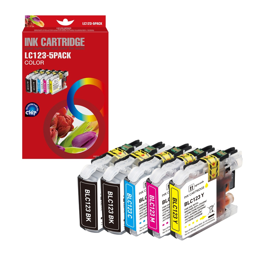 Red Box Compatible Brother LC123XLBK*2/XLC/XLM/XLY Ink BK/BK/C/M/Y