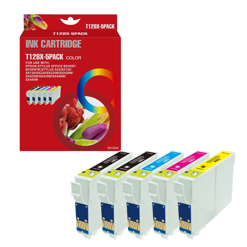 Red Box Compatible Epson T1281*2/1282/1283/1284 Ink BK/BK/C/M/Y