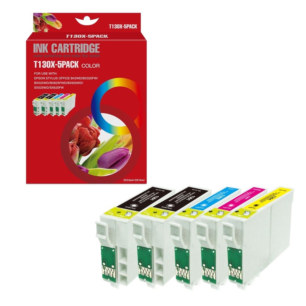 Red Box Compatible Epson T1301*2/1302/1303/1304 Ink BK/BK/C/M/Y