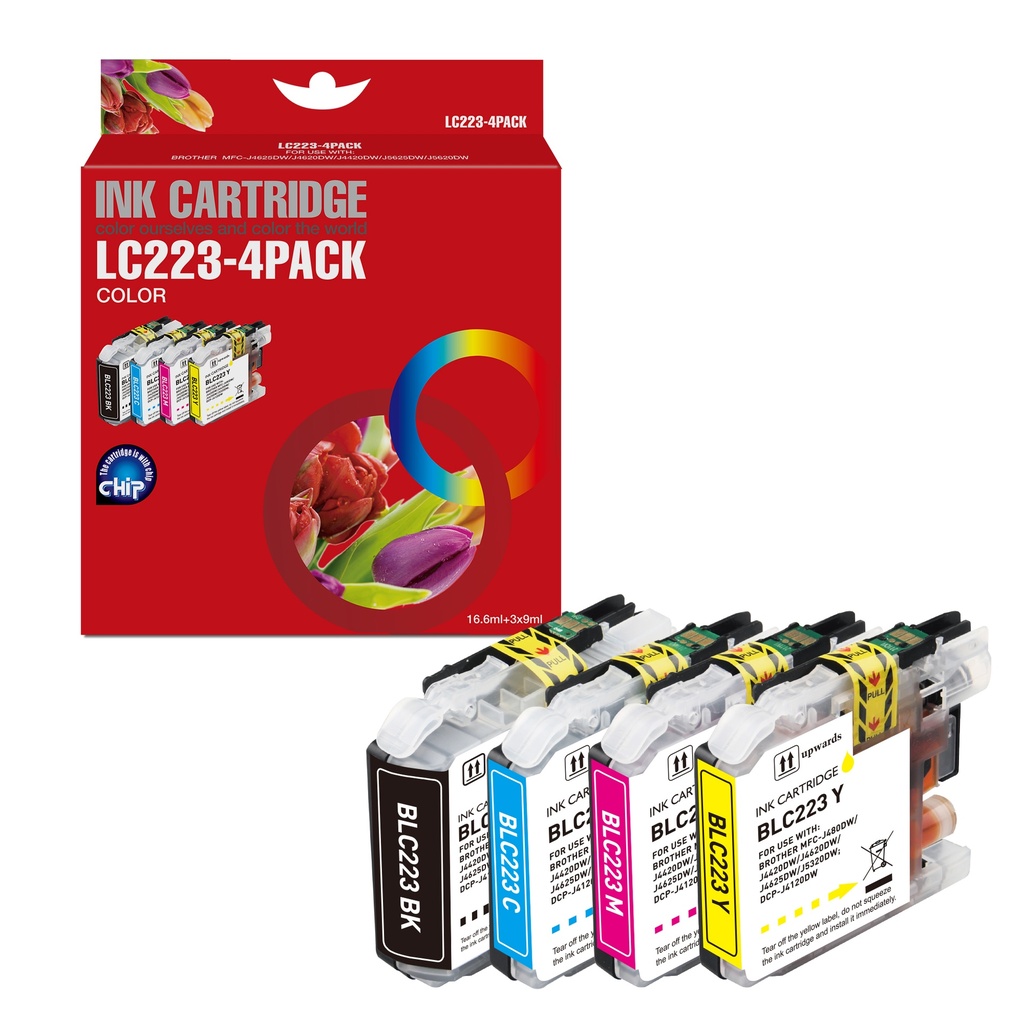 Red Box Compatible Brother LC223BK/C/M/Y Ink BK/C/M/Y