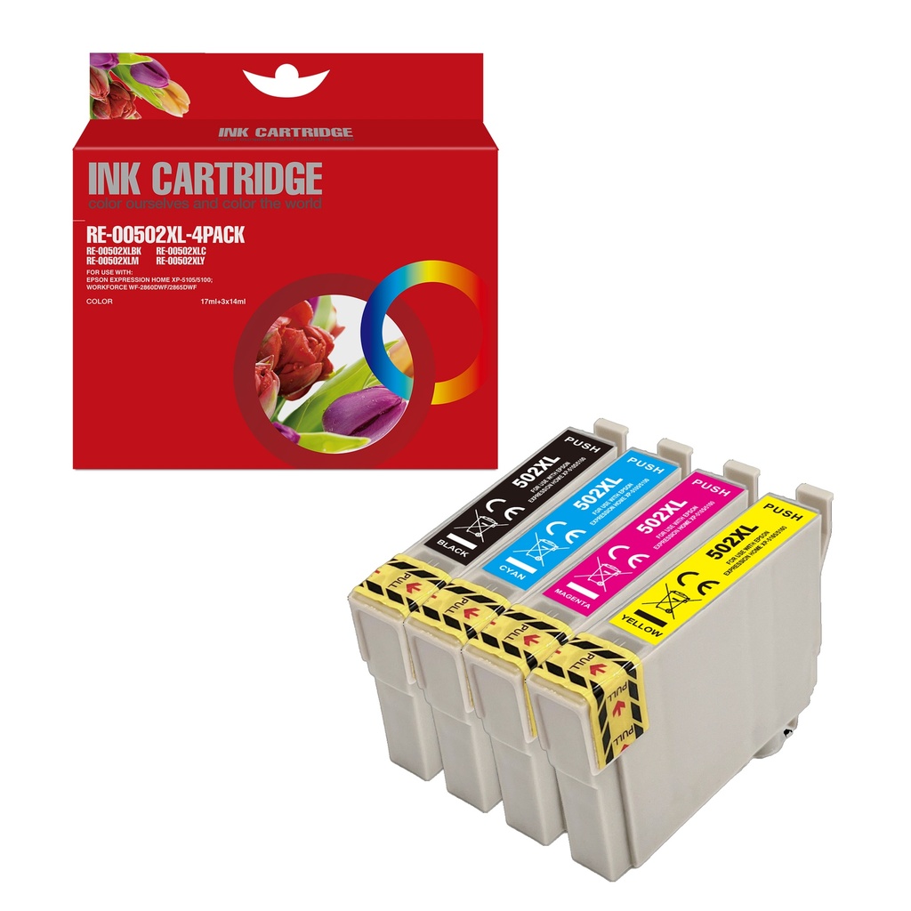 Red Box Compatible Epson 502XL (C13T02W64010)Multipack Ink BK/C/M/Y