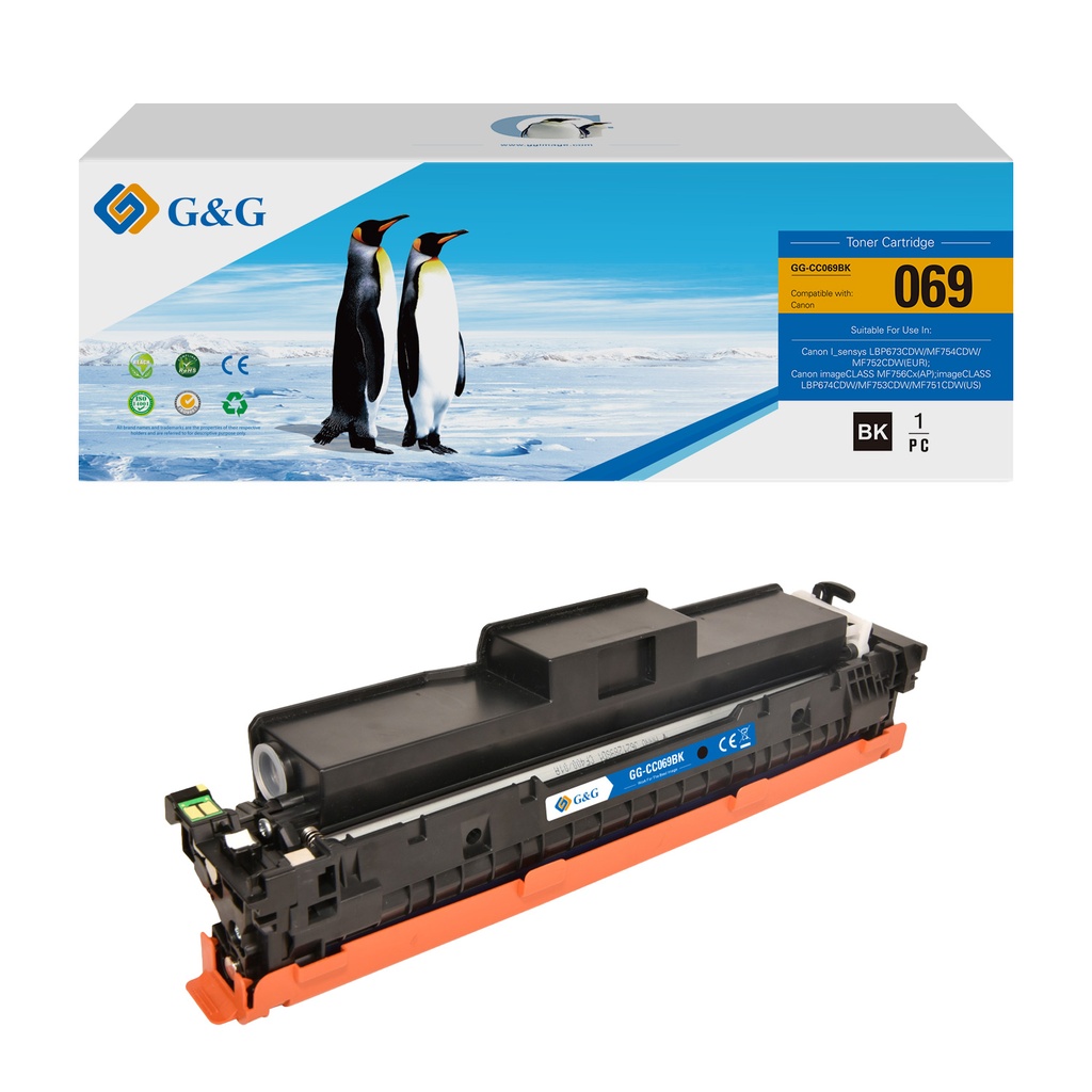 G&G Compatible Canon 5094C002 (069) Toner Black