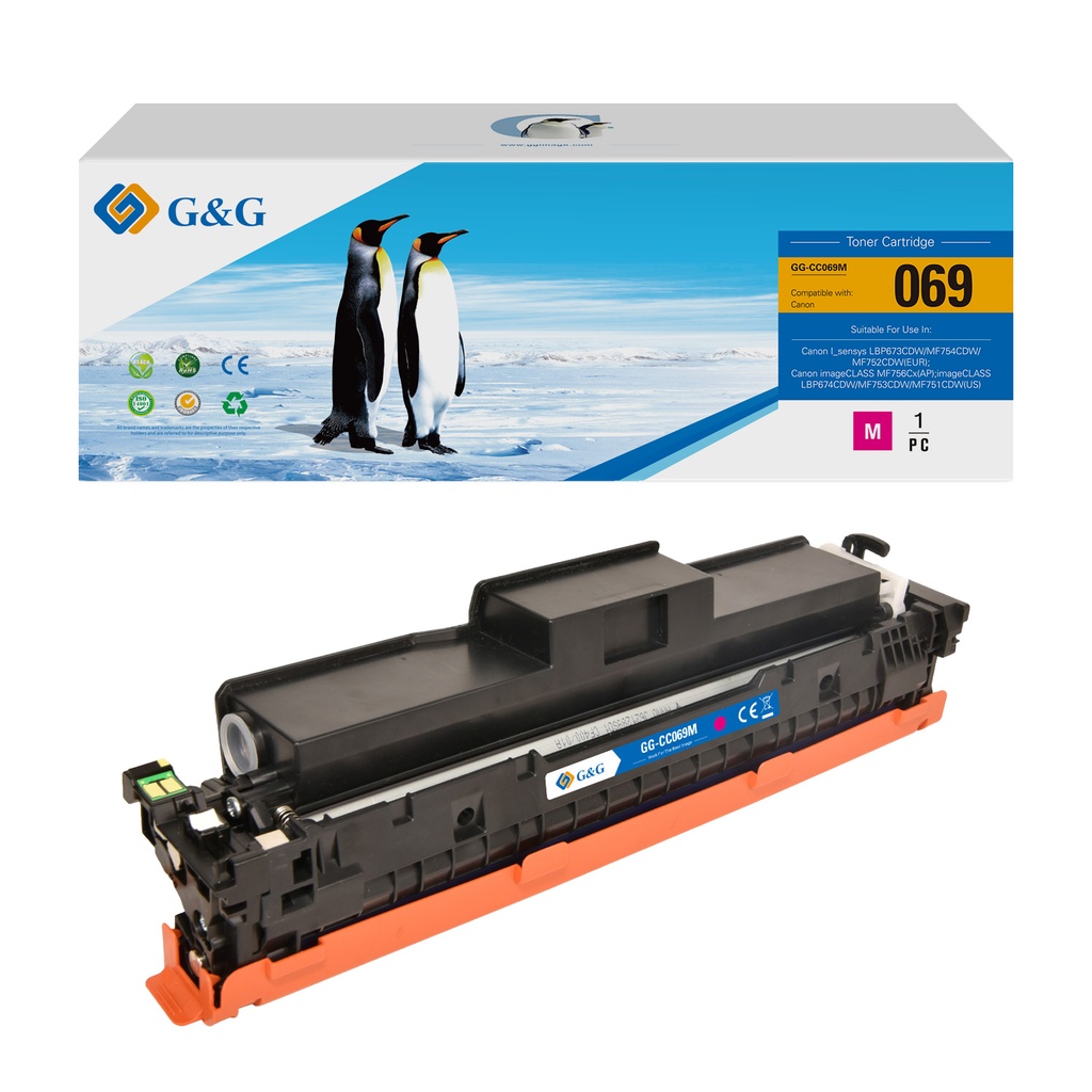 G&G Compatible Canon 5092C002 (069) Toner Magenta