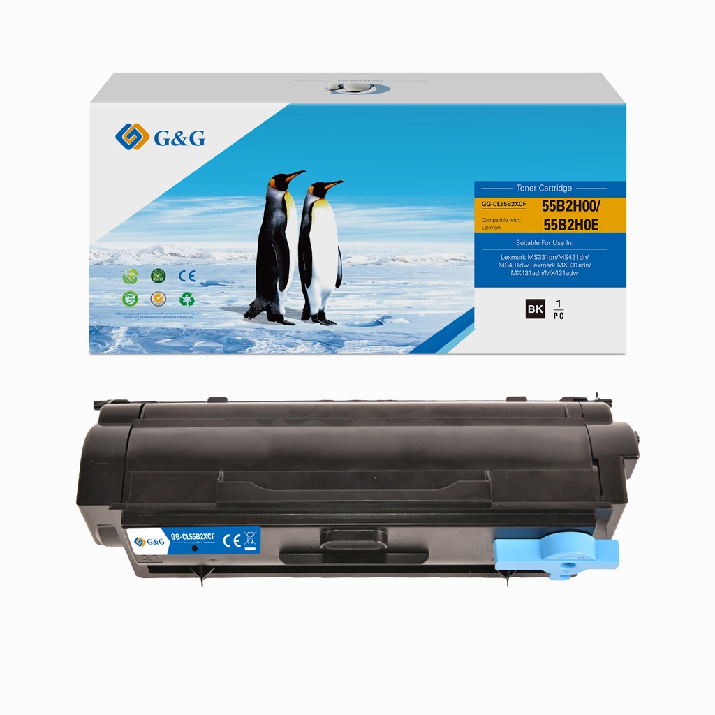 G&G Compatible Lexmark 55B2H00/55B2H0E Toner B