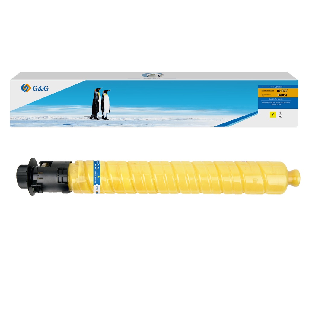 G&G Remanufactured Ricoh 841850/841854 Copier Toner Y