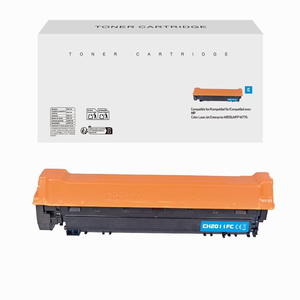 White Box Remanufactured HP W2011A(659A) Toner Cyan