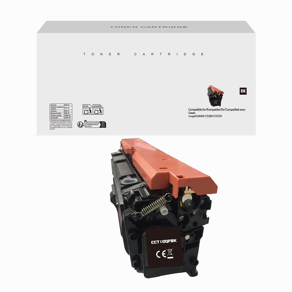 White Box Remanufactured Canon 4805C001 (T10L) Toner Black