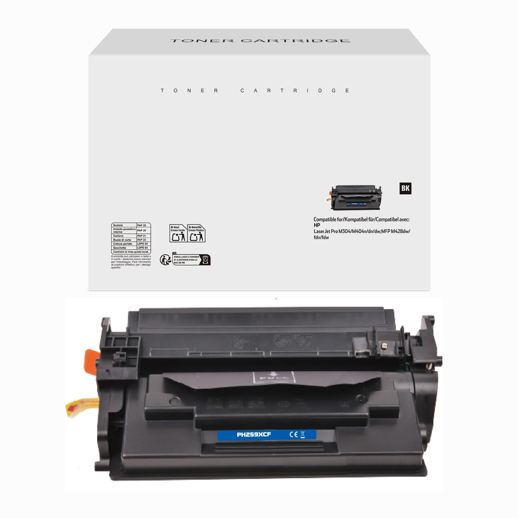 White Box Remanufactured HP CF259X(59X) Toner Mono