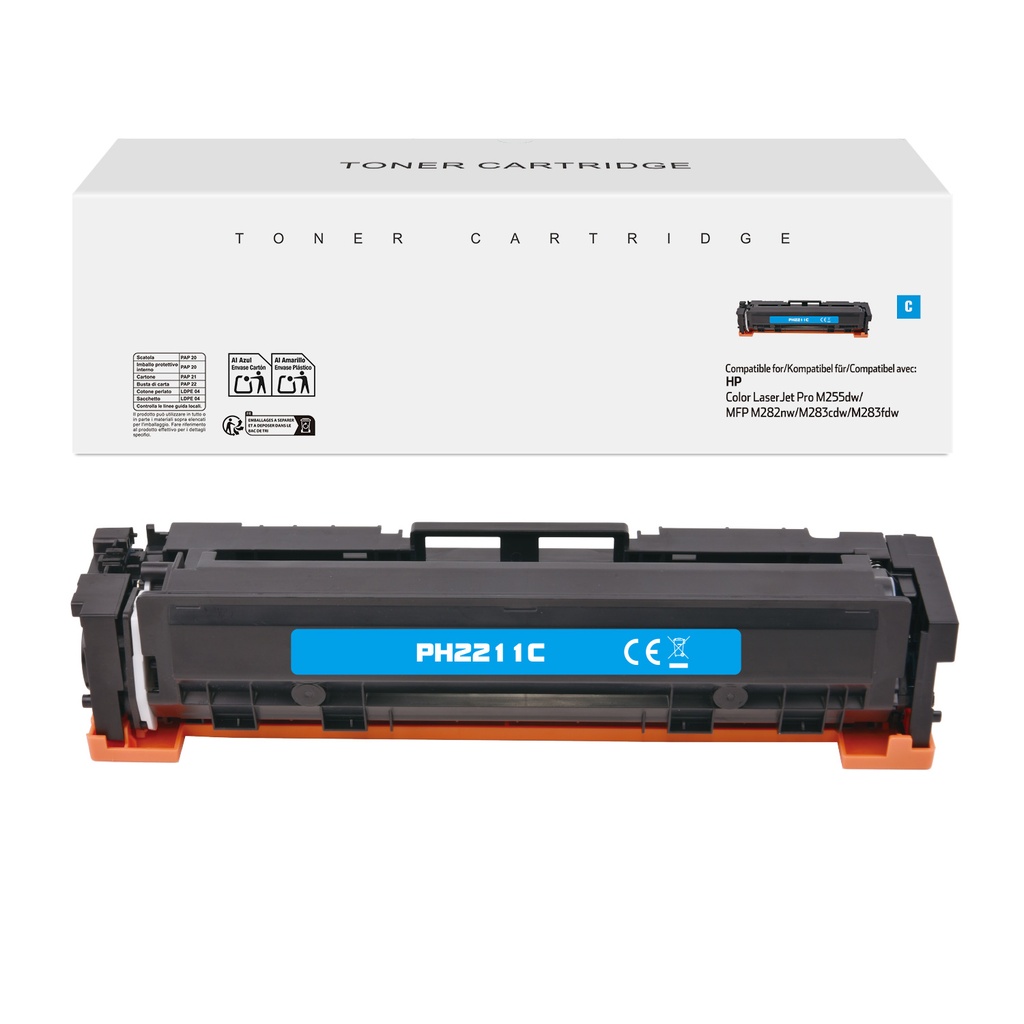 White Box Compatible HP W2211A(207A) Toner Cyan